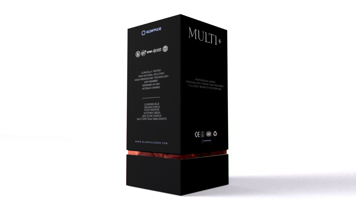 Glowpulse Multi+ official packaging rear view