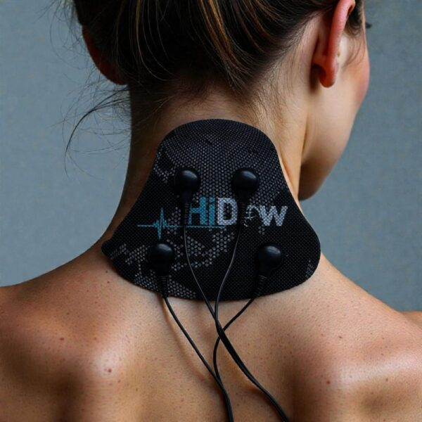 HiDow Cervical Pads positioned on back of neck