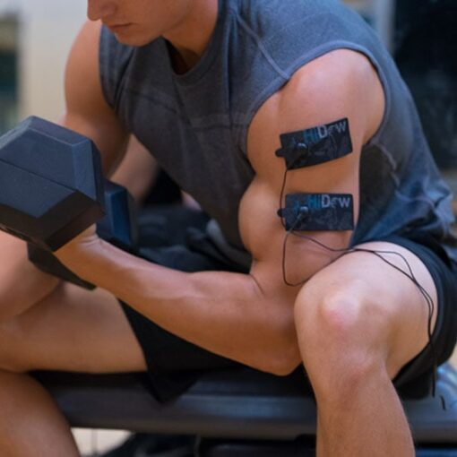 HiDow Extra-Large Gel Pads applied to upper arm