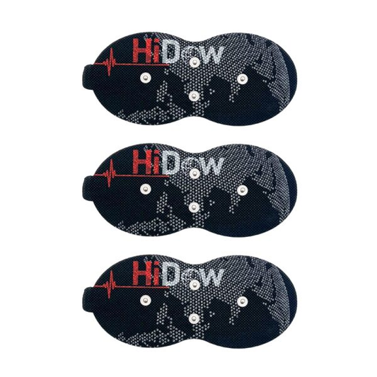 HiDow Heated Gel Pads 4-Snap replacement set of three