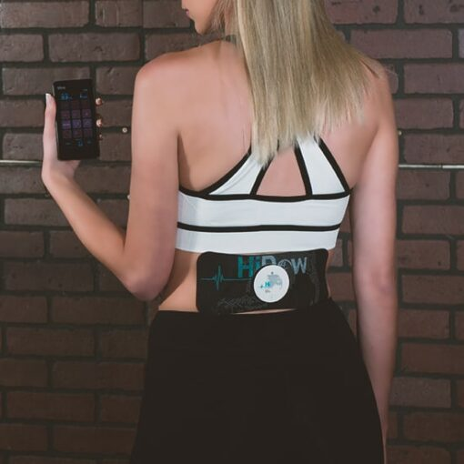 HiDow Lower Back Gel Pad applied to lower back